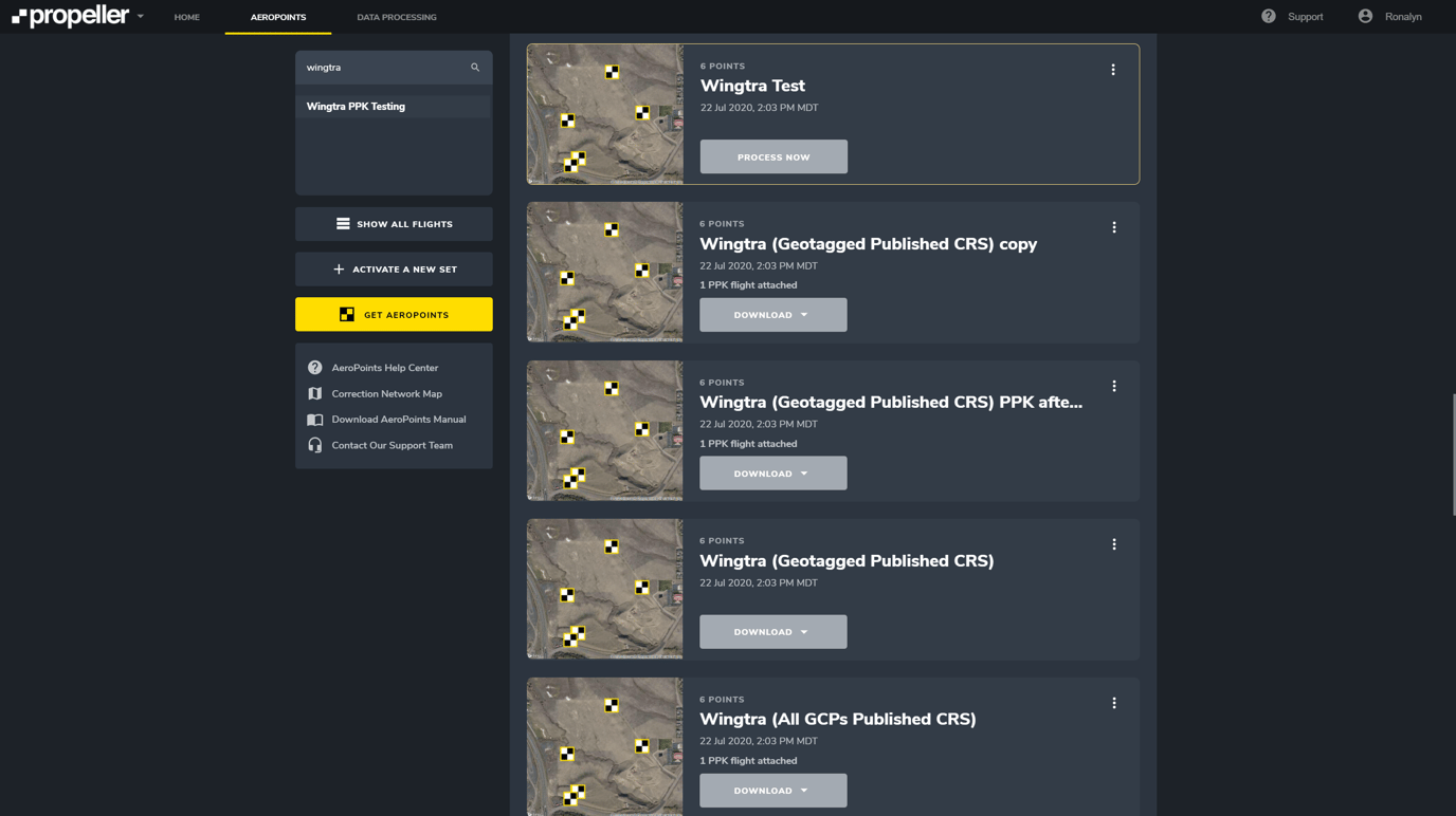 Propeller processing guide